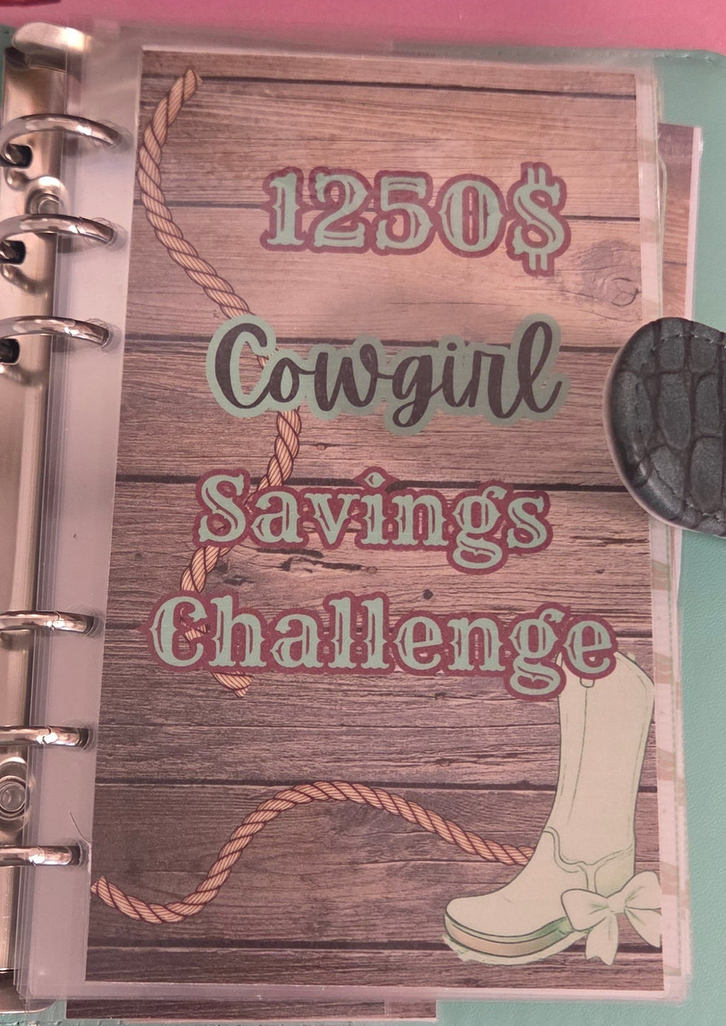 Complete binder Green Cow girl