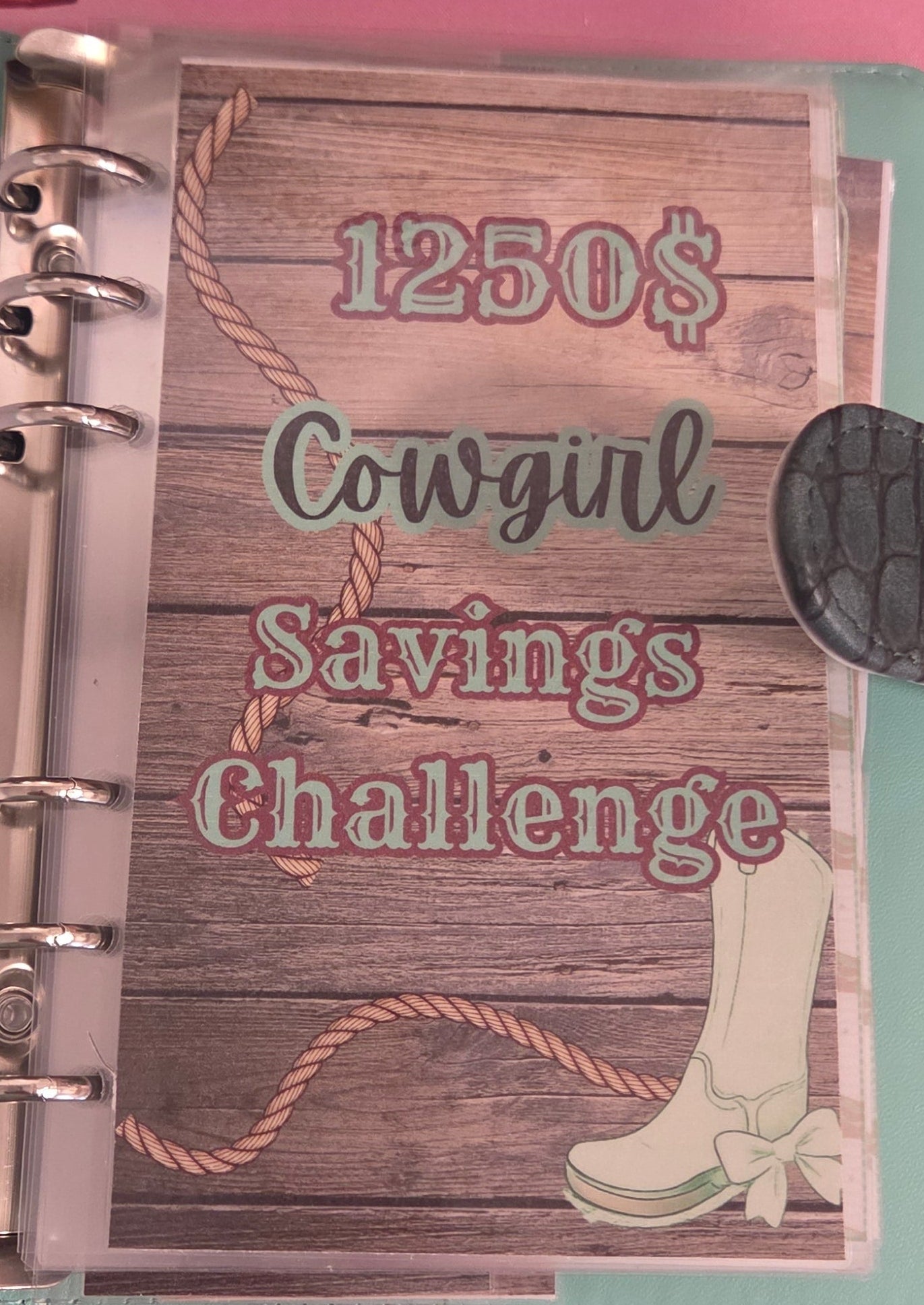 Complete binder Green Cow girl