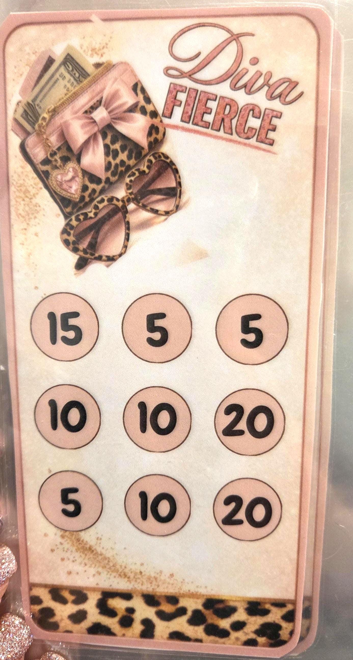 Leapord print diva savings challenge 1,000 dollar savings with envelopes a6 envelope