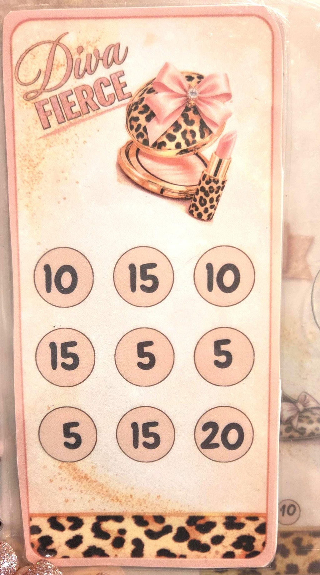 Leapord print diva savings challenge 1,000 dollar savings with envelopes a6 envelope