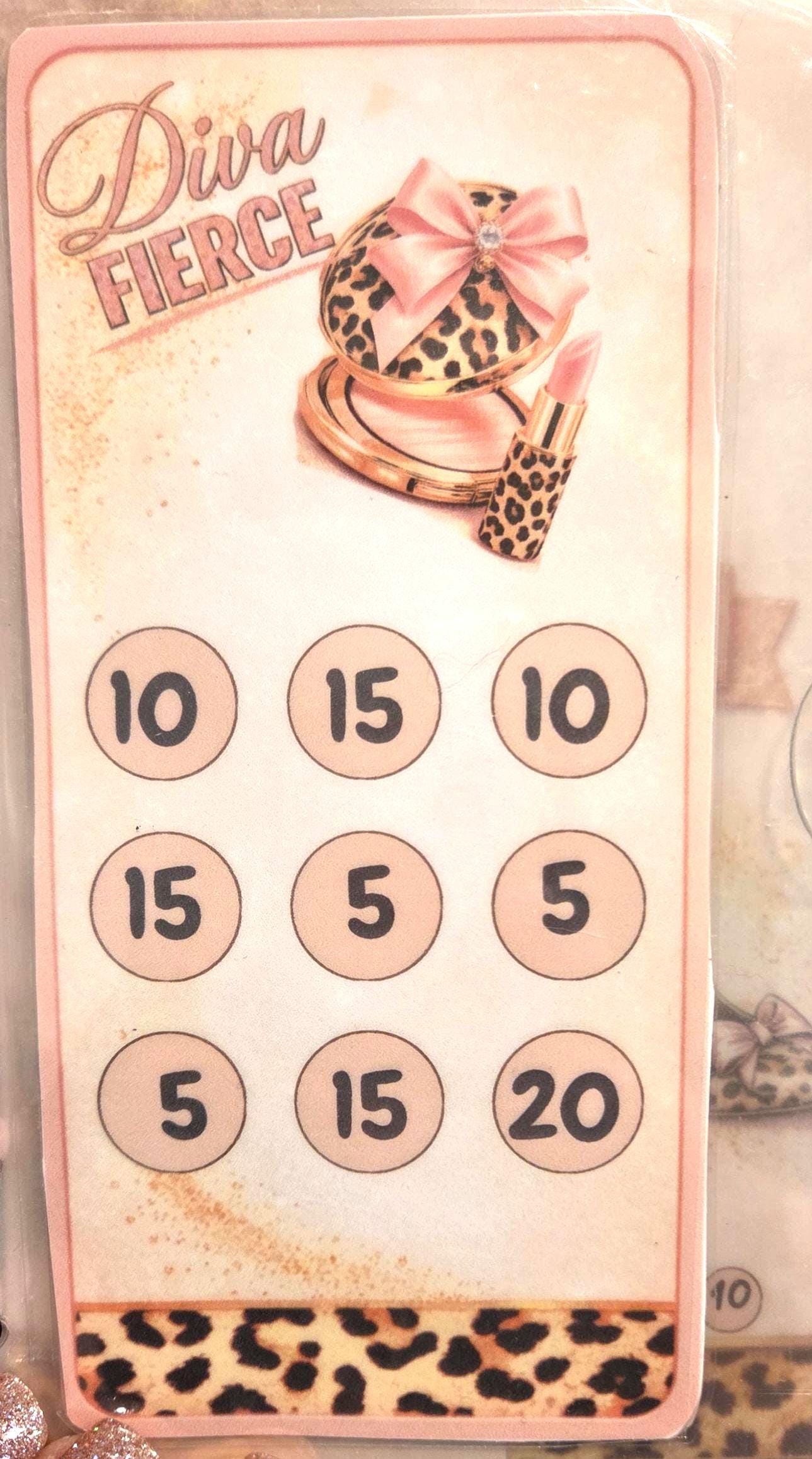 Leapord print diva savings challenge 1,000 dollar savings with envelopes a6 envelope