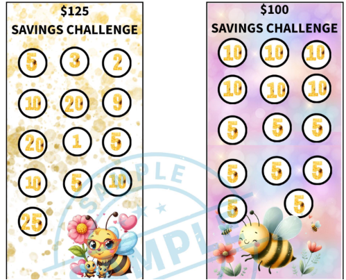 Bee A6 Savings Challenge | Trackers, Cash Budget Binder low income saving