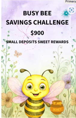 Bee A6 Savings Challenge | Trackers, Cash Budget Binder low income saving