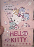 a6 pre printed character binder Mystery scoop. pancake hello kitty