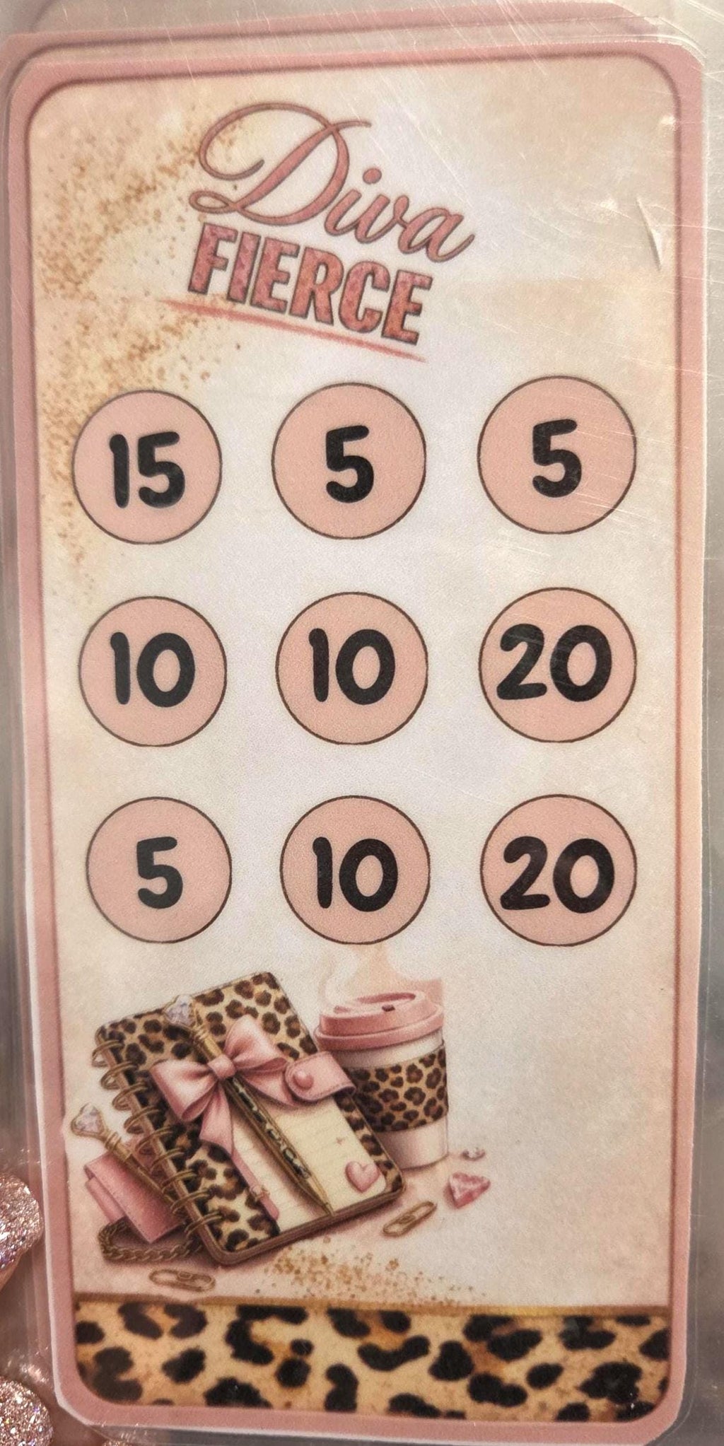 Leapord print diva savings challenge 1,000 dollar savings with envelopes a6 envelope