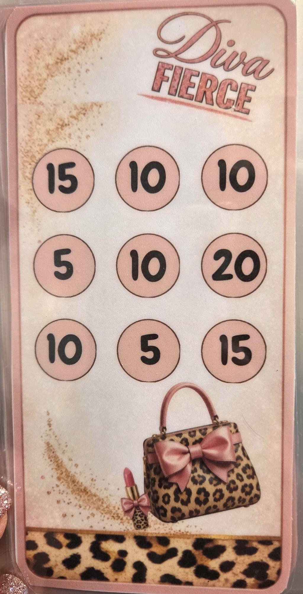 Leapord print diva savings challenge 1,000 dollar savings with envelopes a6 envelope