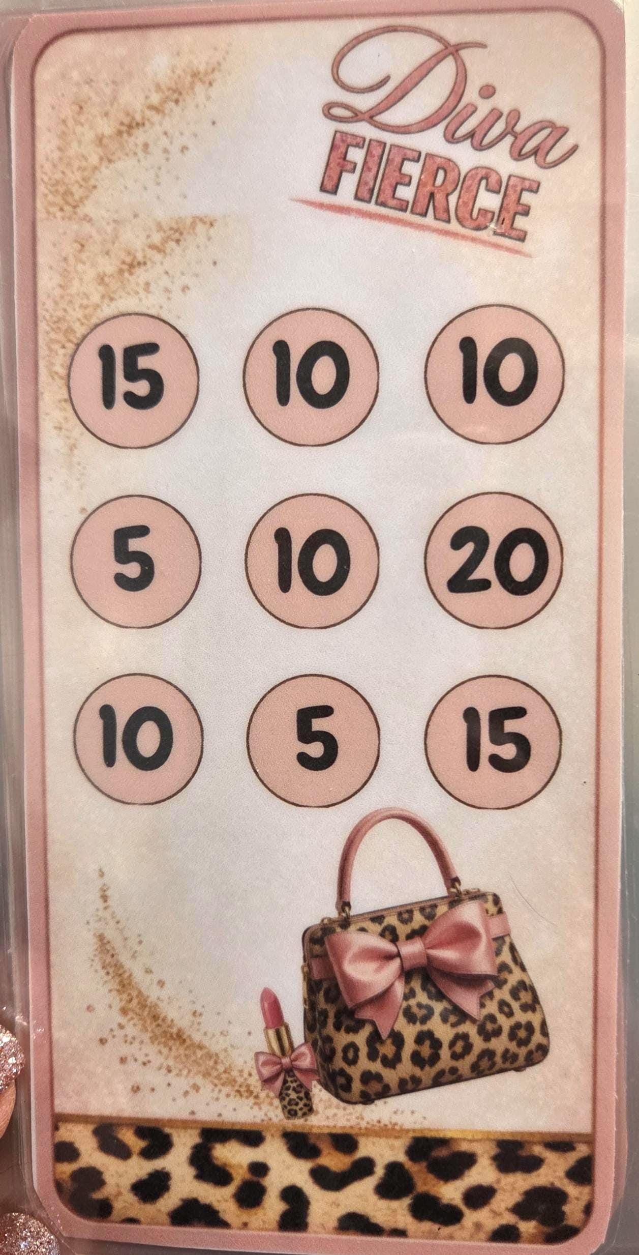 Leapord print diva savings challenge 1,000 dollar savings with envelopes a6 envelope