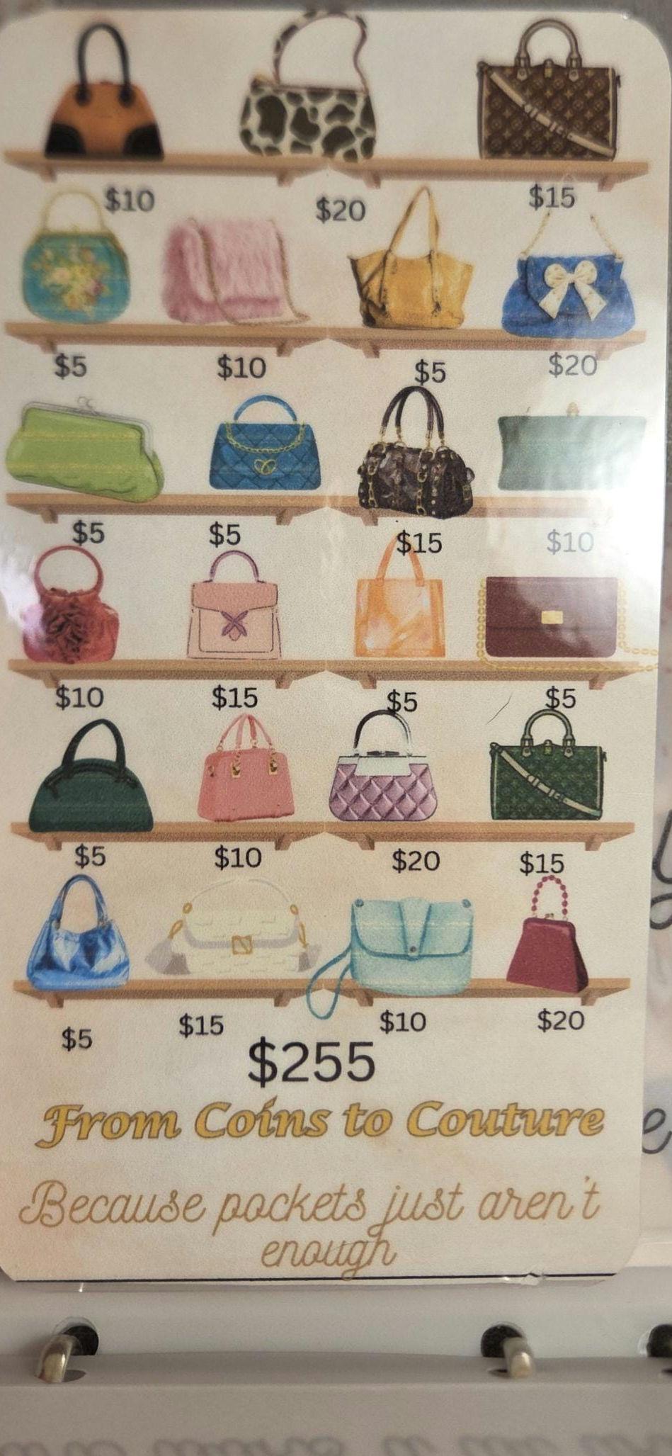 A6 Shopping savings  challenge binder with savings trackers, vellum envelopes