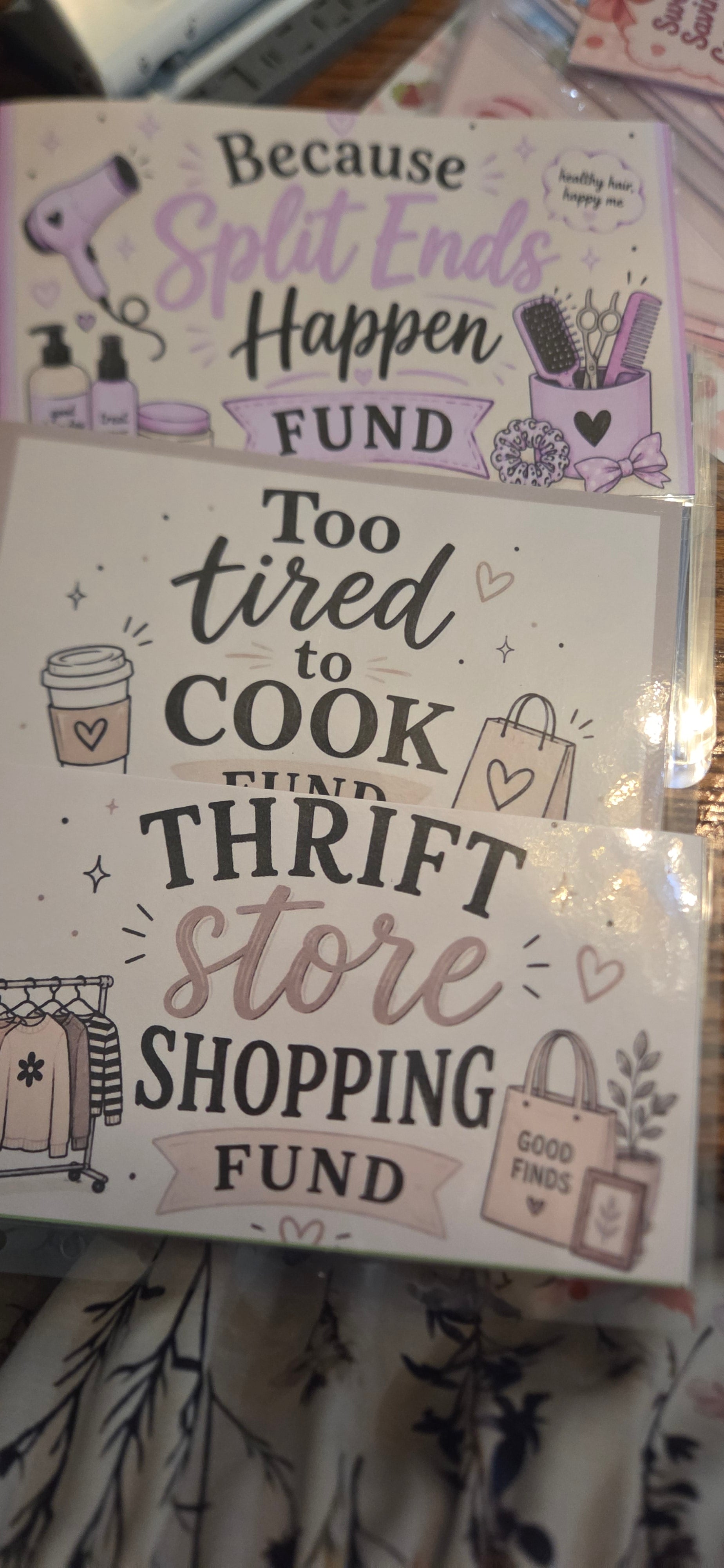 Set of 12 Funny Cash Stuffing Envelopes | A5 & A6 | 5mil Matte Laminate